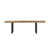 Live Edge 1.6m Dining Bench with U Shaped Legs - Natural