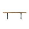 Live Edge 1.6m Dining Bench with X Shaped Legs - Natural