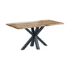 Live Edge 1.6m Dining Table with Spider Legs - Natural