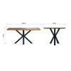 Live Edge 1.6m Dining Table with Spider Legs - Natural