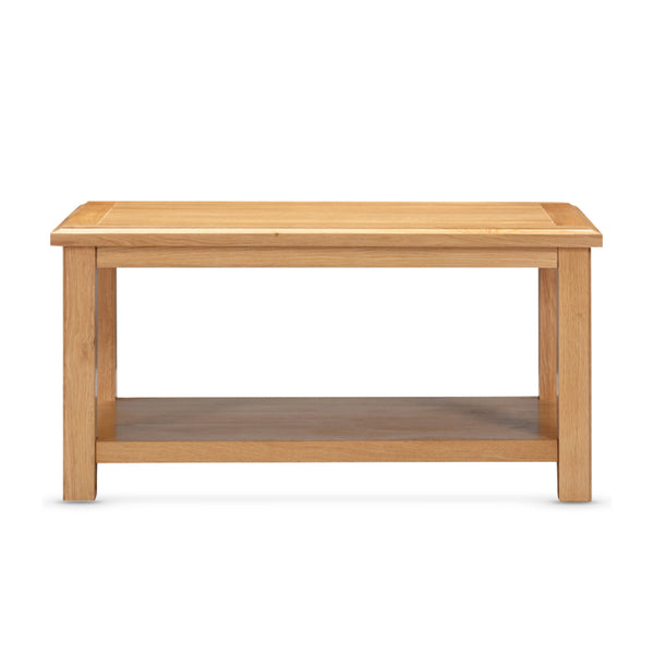 Lugano Oak Coffee Table with Shelf