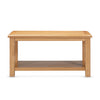 Lugano Oak Coffee Table with Shelf