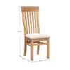 Lugano Oak Slatted Dining Chair