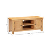 Lugano Oak TV Unit - Large