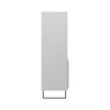 Mint Collection - Tall Narrow Bookcase Display Cabinet - Gloss Grey