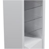 Mint Collection - Tall Narrow Bookcase Display Cabinet - Gloss Grey