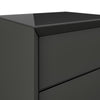 Mint Collection - Arezzo Bedside Cabinet - Matt Dark Grey