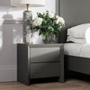 Mint Collection - Arezzo Bedside Cabinet - Matt Dark Grey