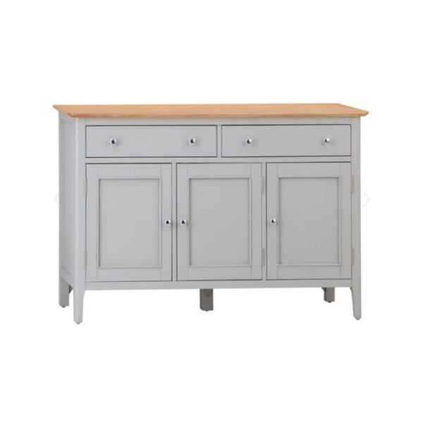 Rimini Oak & Grey Painted Sideboard - 3 Door