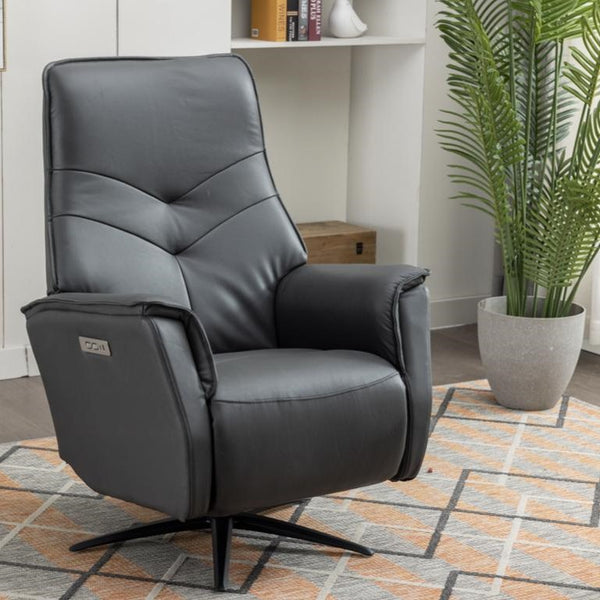 Nero Swivel Armchair - Anthracite