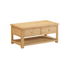 Newby Light Oak Coffee Table With Drawers