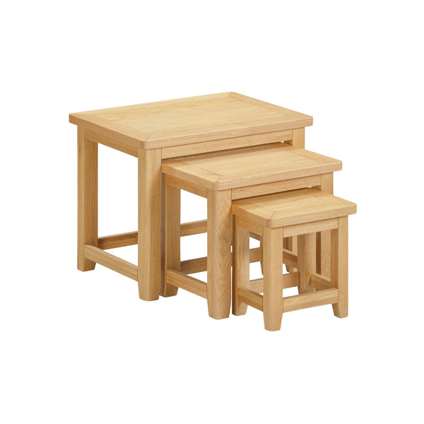 Newby Light Oak Nest Of Tables