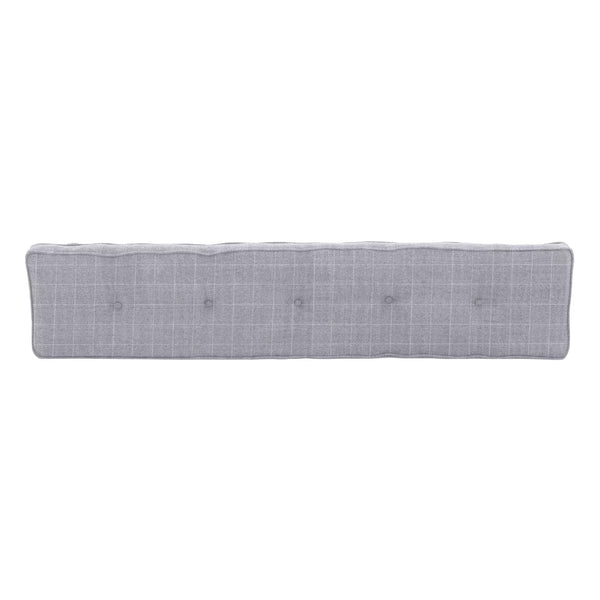 Norfolk Oak 1.8m Dining Bench Cushion - Grey Check