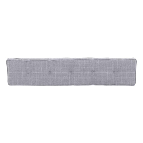 Norfolk Oak 1.8m Dining Bench Cushion - Grey Check