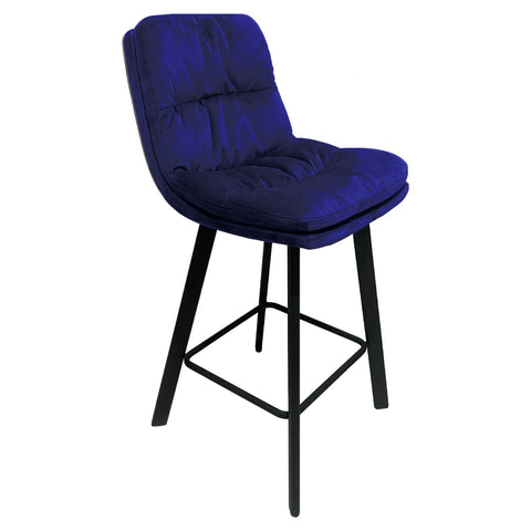 Paloma Bar Stool - Royal Blue Velvet