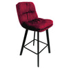 Paloma Bar Stool - Ruby Velvet