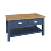 Oregon Oak & Blue Painted Coffee Table - Large