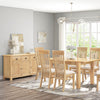 Lugano Oak 120cm Butterfly Extension Dining Table