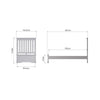 Chantilly Grey Painted Bed Frame - 3ft Single