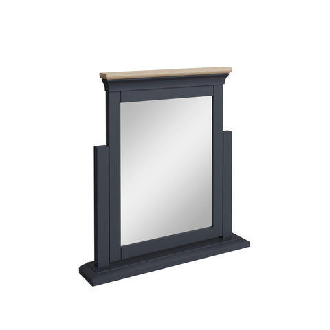 Chantilly Midnight Grey Painted & Oak Dressing Table Mirror