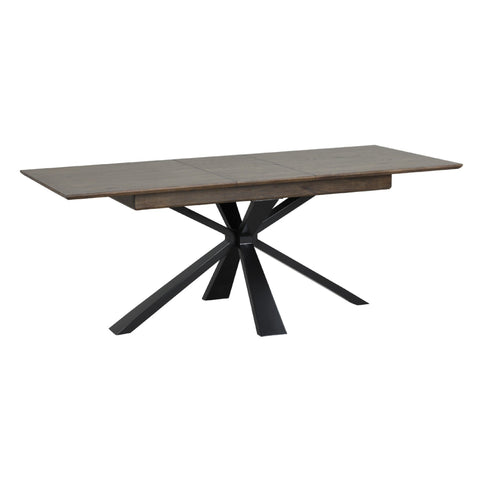 Stamford Dining Table With Metal Base - 160cm Extending