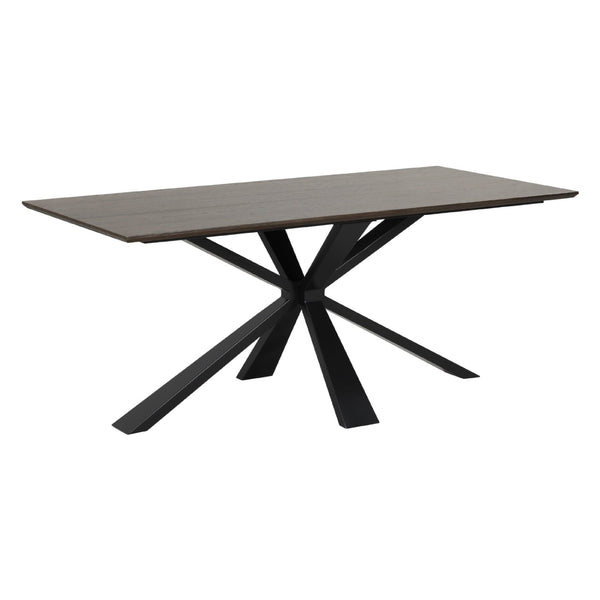 Stamford Dining Table With Metal Base - 180cm Fixed Top