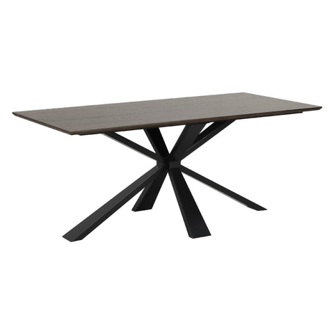 Stamford Dining Table With Metal Base - 180cm Fixed Top