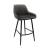 Stamford Bar Stool - Grey Velvet