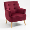 Tara Accent Chair - Dark Crimson