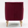 Tara Accent Chair - Dark Crimson