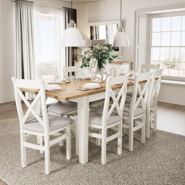 Cotswold White Painted & Oak - 160cm Butterfly Table