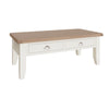 Cotswold White Painted & Oak Coffee Table - Large