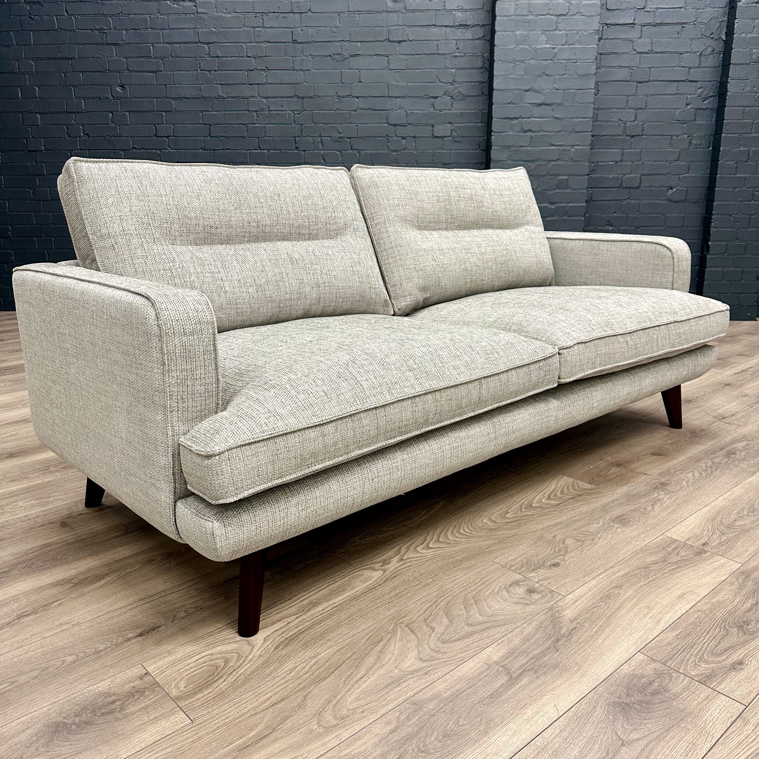 Travis 3 Seater Sofa Warm Grey The Oak Outlet Co