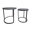 Zeus Round Nest of 2 Lamp Tables