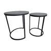 Zeus Round Nest of 2 Lamp Tables