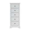 Provence White Chest of Drawers - 5 Drawer