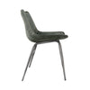 Islington Leather & Iron Chair - Light Grey