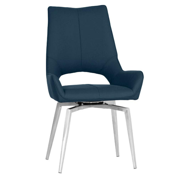 Sloane Dining Swivel Chair - Blue