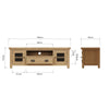 Oakdale Oak TV Unit - Large