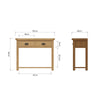 Oakdale Oak Console Table