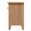 Modena Oak Side Table - 1 Drawer With Basket