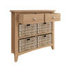 Modena Oak Sideboard - 2 Drawer 4 Baskets