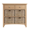 Modena Oak Sideboard - 2 Drawer 4 Baskets