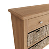 Modena Oak Sideboard - 2 Drawer 4 Baskets