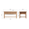 Modena Oak Coffee Table - Large