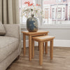 Modena Oak Nest of Tables - 2 Tables