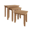 Modena Oak Nest of Tables - 3 Tables