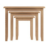 Modena Oak Nest of Tables - 3 Tables