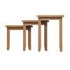 Modena Oak Nest of Tables - 3 Tables