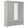 Henley Grey Painted Triple Wardrobe - 3 Door